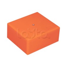 Коробка огн. с глад. стенками,без галогена, IP41, 5P, (1,5-4мм2) (оранж) ОКЛ Экопласт (46131HF)